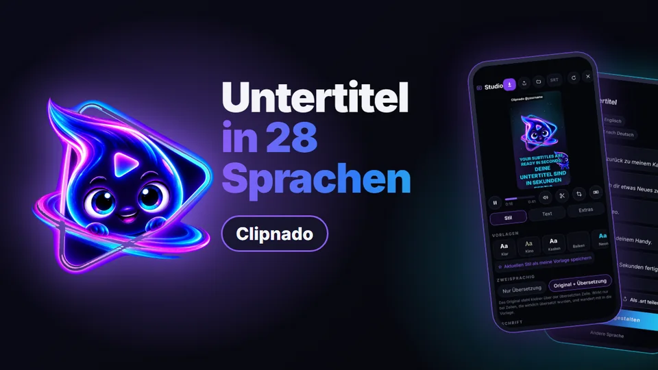 Vorschaubild: Untertitel in 28 Sprachen